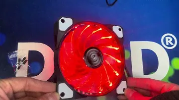 Вентилятор с подсветкой для компьютера "Красный" Molex 3 pin Модель V2