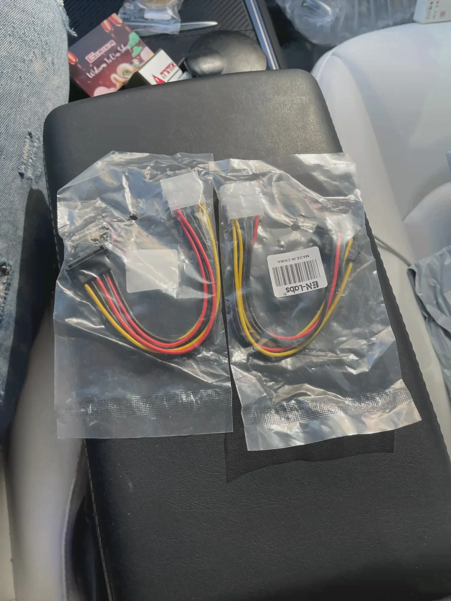 🛍 Адаптер питания Molex SATA, сплиттер разъема питания Molex 4 pin 2 SATA, IDE 4-контактный сплиттер SATA 90 градусов для жесткого диска SSD-4