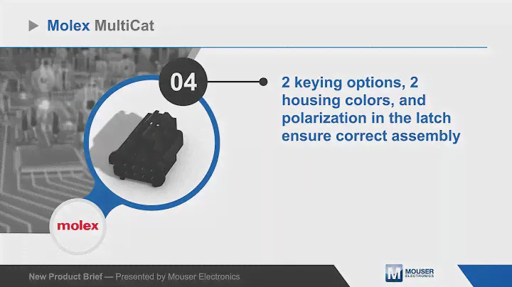 Molex MultiCat Mid-Power Connectors — New Product Brief | Mouser Electronics