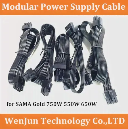 PCIE 8pin CPU 8pin SATA molex 4pin Кабель Питания для SAMA 80Plus Gold 500 Вт/550 Вт/600 Вт/750 Вт модульный блок питания-0