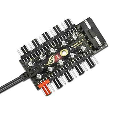 Разветвитель Generic FAN HUB Molex на 10 4PIN вентиляторов / вентилятор fun hub