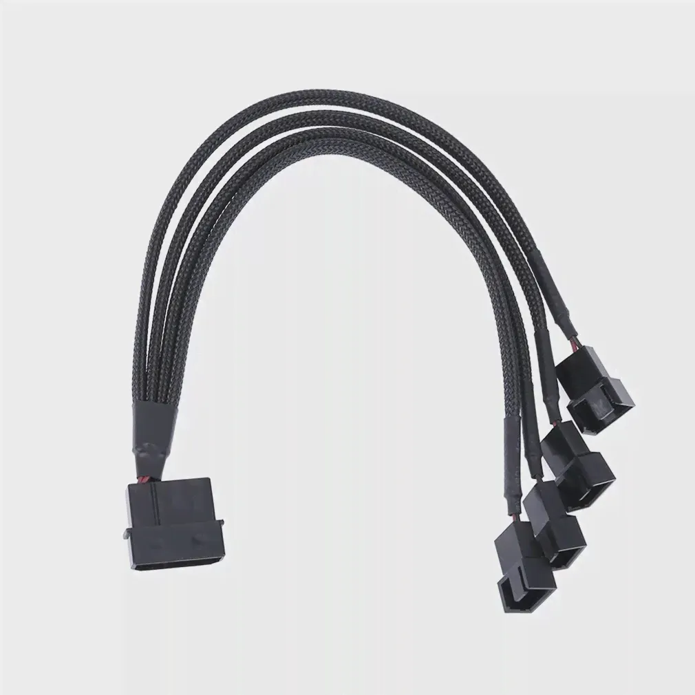 🛍 4-контактный охлаждающий вентилятор IDE Molex на 4-портовый 3Pin4pin-1