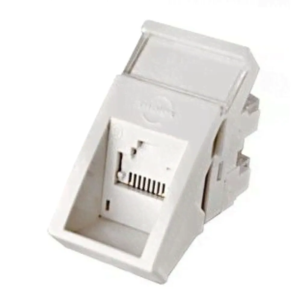 Модуль розеточный Molex, 1хRJ45, кат. 6, неэкр., цвет: белый, (MLG-00021-02)-0