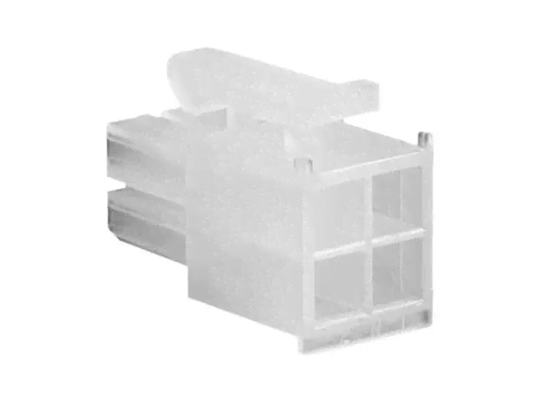 Корпус розетки Mini-Fit Jr.™, двухрядный, UL 94V-2, 4 цепи MOLEX 39012040