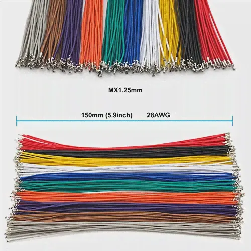 PicoBlade 1,25 мм Коннектор с 28AWG кабелями, соединитель Molex PicoBlade 1,25 мм (art.: 3920c7c05f3bd)