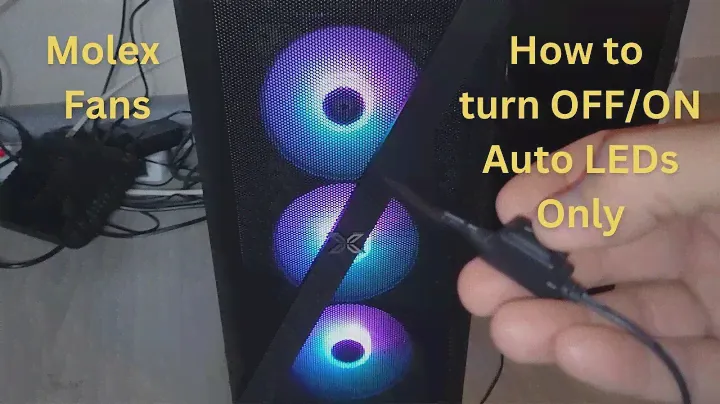 How To Turn OFF & ON The Light Of Molex RGB LED Fans