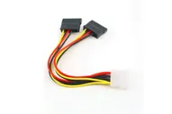 Переходник IDE Molex 4 Pin на 2 SATA HDD, Адаптер Питания