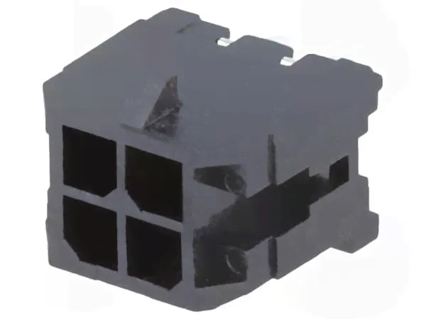 Гнездо, провод-плата, "папа", Micro-Fit 3.0, 3мм, PIN: 4, THT, 5А MOLEX 0430450412-0