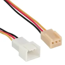 Корпусные вентиляторы для ПК 5er Set Lüfterkabel Verlängerung, 3pol Molex Stecker / Buchse, Länge 0,3m (5er Set)