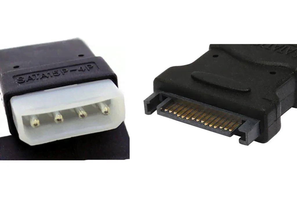 4 Pin Molex PC IDE Male To 15 Pin SATA Male Power Adapter Convertor Connector-0